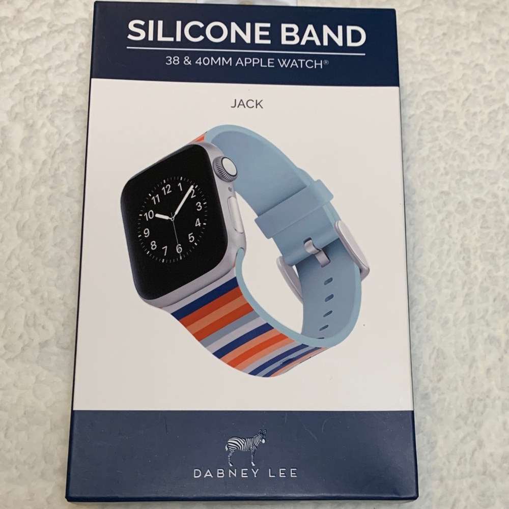 Dabney Lee Multicolor Stripe Silicone Watch Band